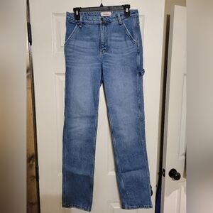 Wrangler Womans Mid Rise Loose Straight Carpenters Size 6